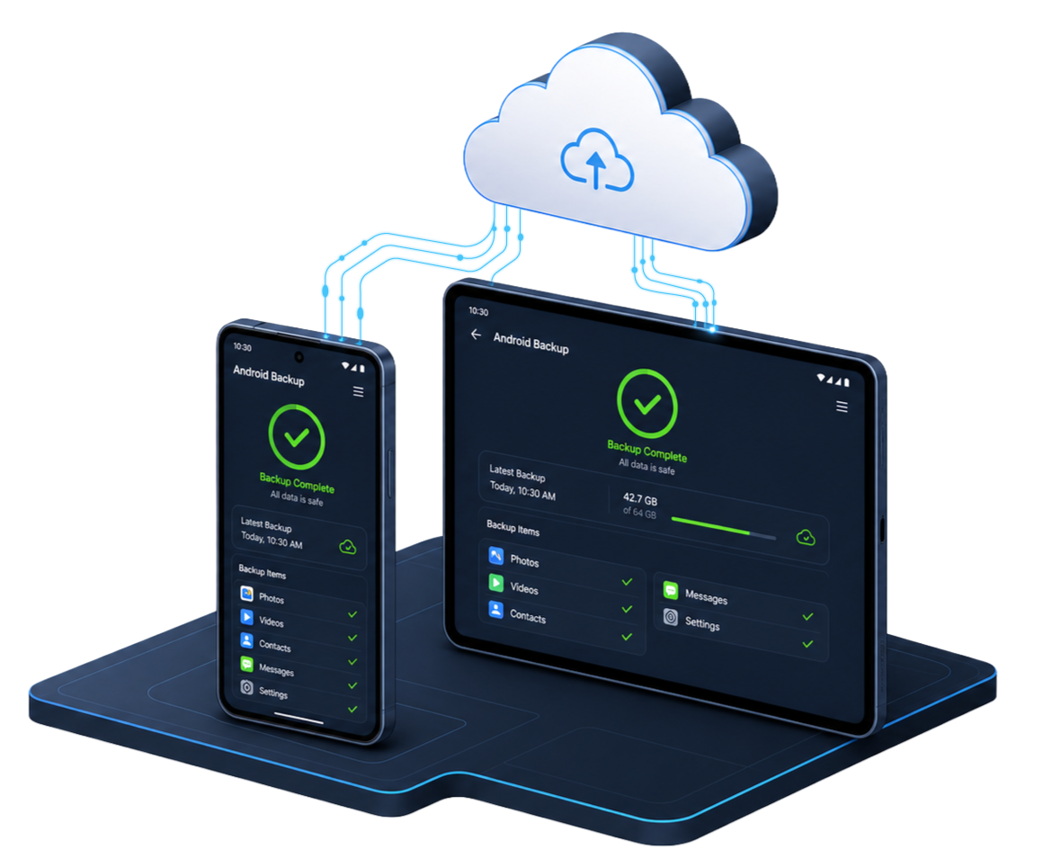 Continuous cloud backup for Android